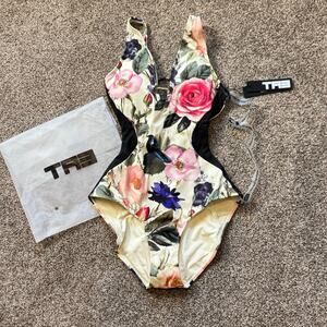 TA3 Sculpting Swimsuit Contour Rose Snake Plungey Triangle XXS Reg/Long NWT $188